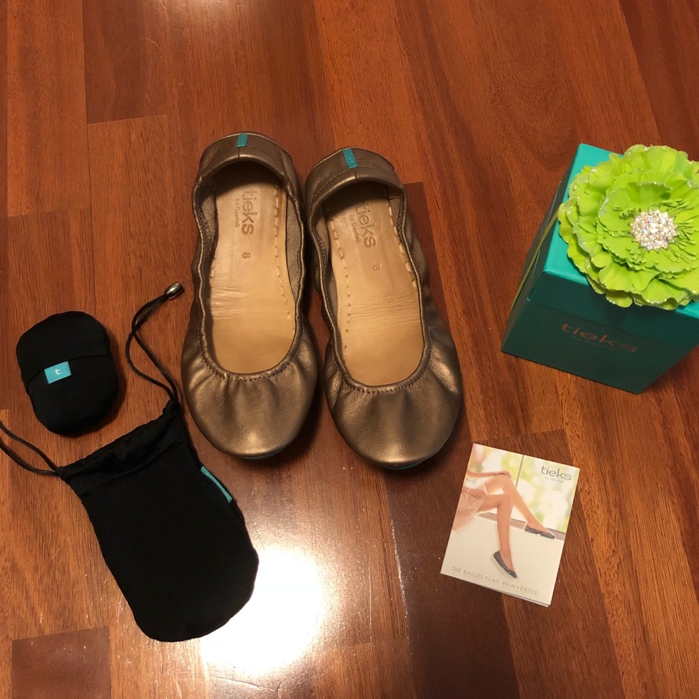 Tieks Metallic Bronze Size 8